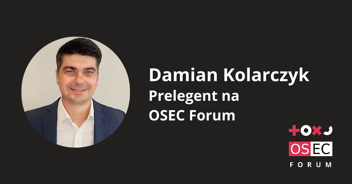 Damian Kolarczyk – poznaj nowego prelegenta oraz przedstawiany przez niego temat!