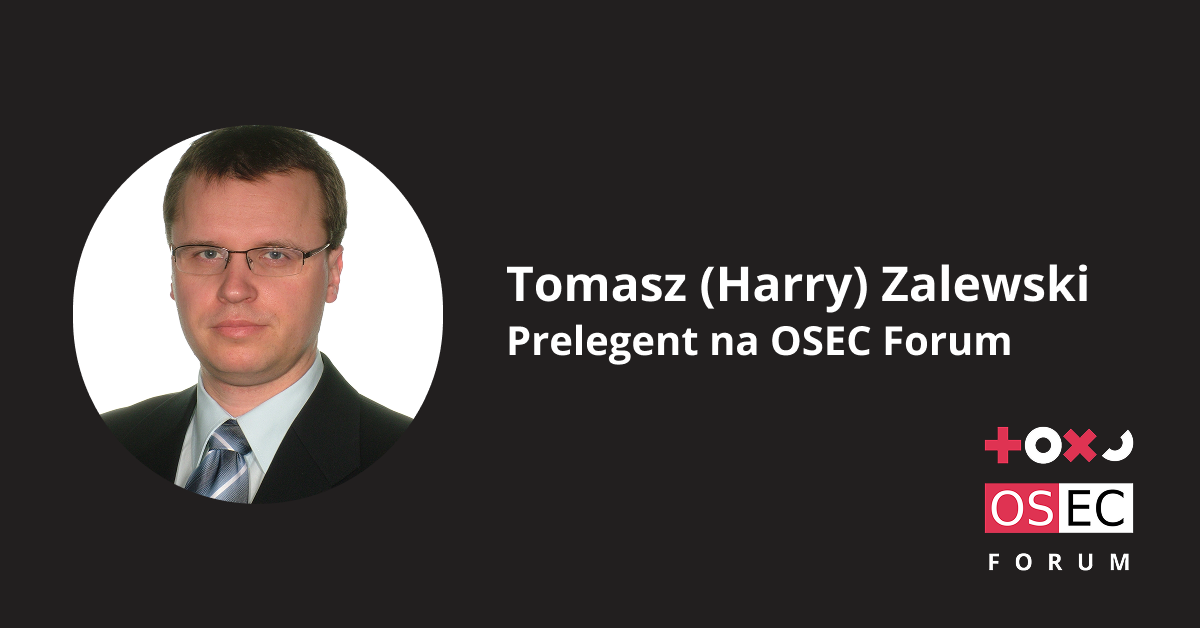Tomasz (Harry) Zalewski – poznaj nowego prelegenta oraz przedstawiany przez niego temat!